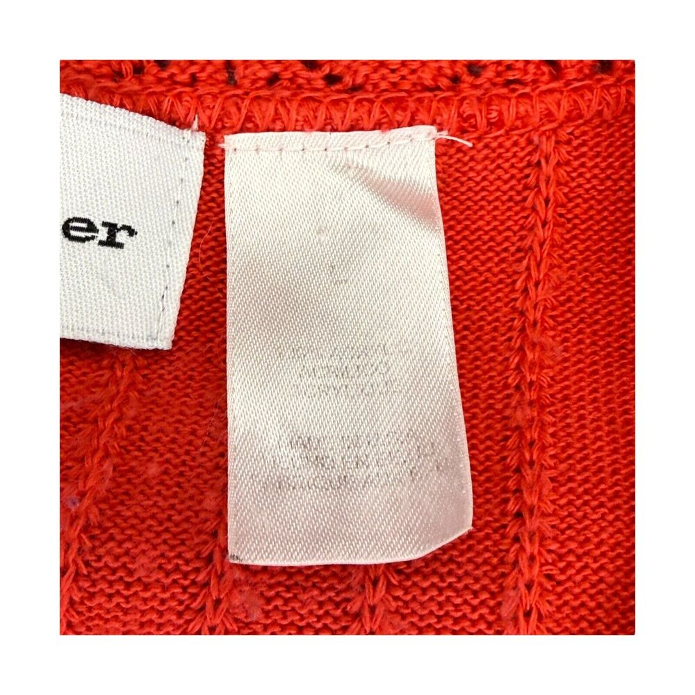 Alfred Dunner Sweater Women's L Red Lace Detail Short Sleeve Round Neck Pullover - Picture 6 of 7